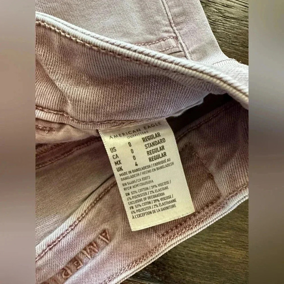 AE Light Purple Jeggings- size 0 - Picture 3 of 5